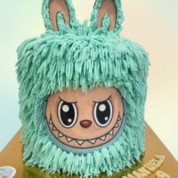 Meticuloso trabajo para lograr recrear a Labubu. labubu-pastel